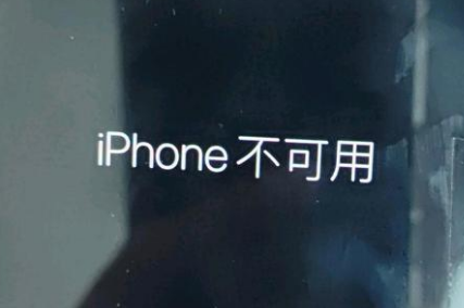 太仆寺苹果服务网点分享锁屏界面显示“iPhone 不可用”如何解决 