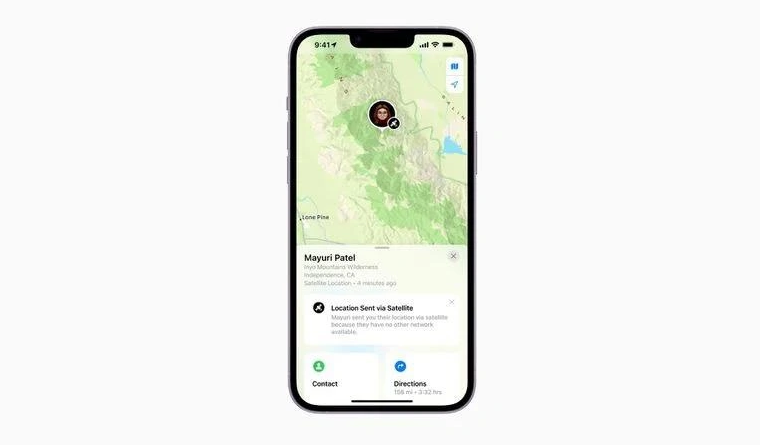 太仆寺苹果14维修分享iPhone14系列中 FindMy功能通过卫星分享位置方法教程 